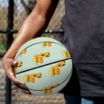 Giraffe With Glasses Pattern Print Basketball