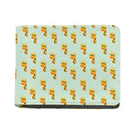 Giraffe With Glasses Pattern Print Bifold Wallet