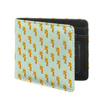 Giraffe With Glasses Pattern Print Bifold Wallet