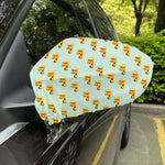 Giraffe With Glasses Pattern Print Car Side Mirror Covers