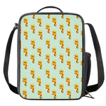 Giraffe With Glasses Pattern Print Crossbody Lunch Bag