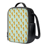 Giraffe With Glasses Pattern Print Crossbody Lunch Bag