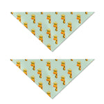 Giraffe With Glasses Pattern Print Dog Bandana