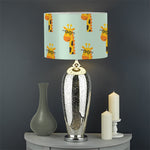 Giraffe With Glasses Pattern Print Drum Lamp Shade