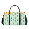 Giraffe With Glasses Pattern Print Duffel Bag