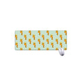 Giraffe With Glasses Pattern Print Extended Mouse Pad