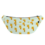 Giraffe With Glasses Pattern Print Fanny Pack