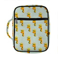 Giraffe With Glasses Pattern Print Front Pocket Bible Bag