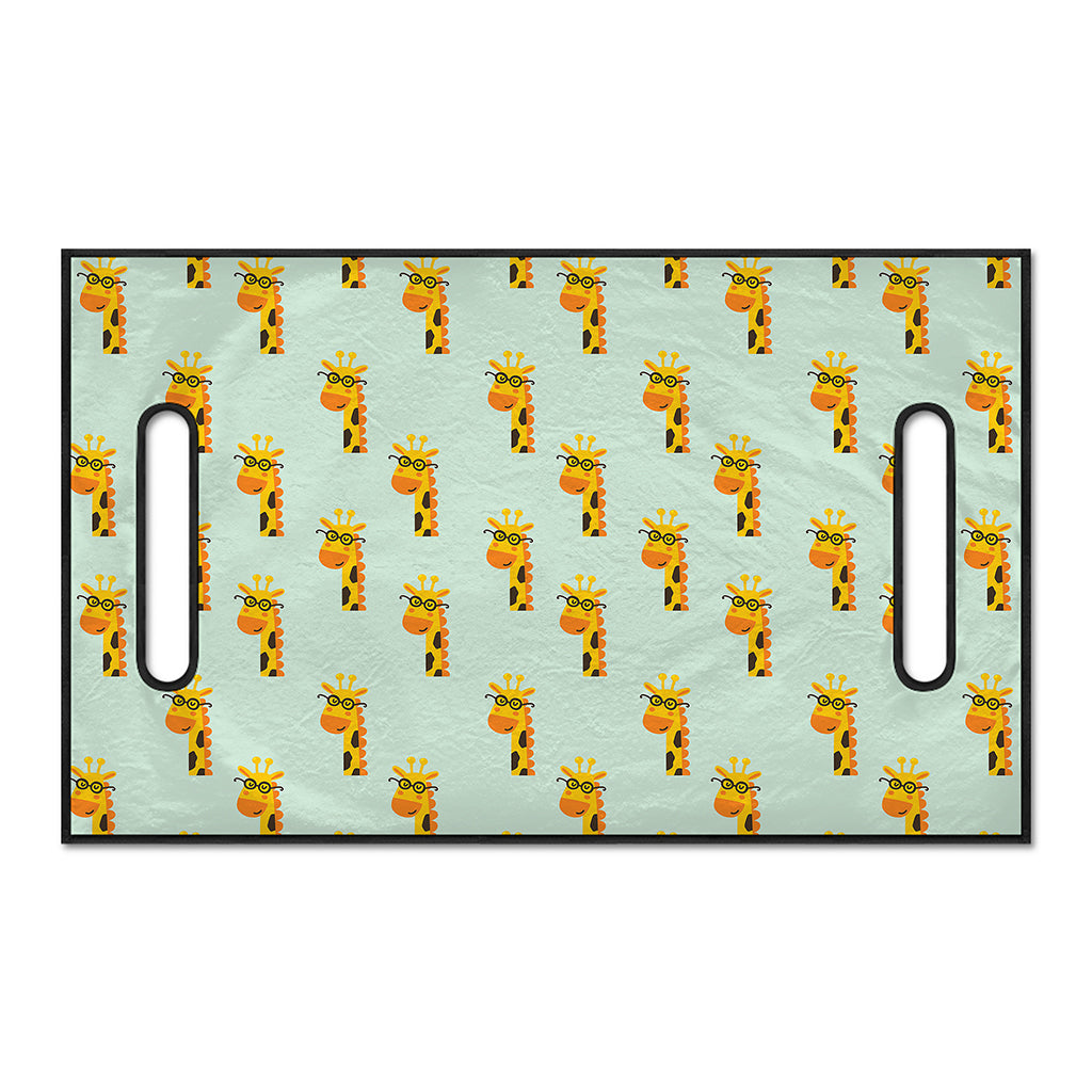 Giraffe With Glasses Pattern Print Golf Cart Seat Cover