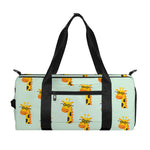 Giraffe With Glasses Pattern Print Gym Bag
