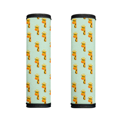 Giraffe With Glasses Pattern Print Handle Covers