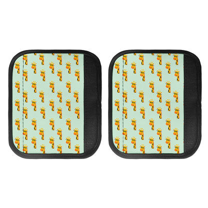 Giraffe With Glasses Pattern Print Handle Covers