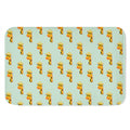 Giraffe With Glasses Pattern Print Indoor Door Mat