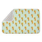Giraffe With Glasses Pattern Print Indoor Door Mat
