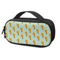 Giraffe With Glasses Pattern Print Portable Cooler Travel Case