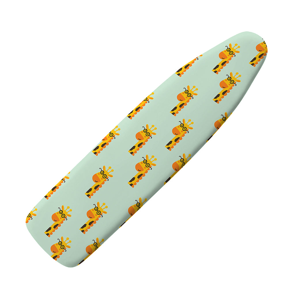 Giraffe With Glasses Pattern Print Ironing Board Cover