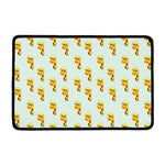 Giraffe With Glasses Pattern Print Kitchen Mat
