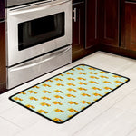 Giraffe With Glasses Pattern Print Kitchen Mat