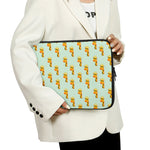 Giraffe With Glasses Pattern Print Laptop Sleeve