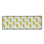 Giraffe With Glasses Pattern Print Long Kitchen Mat