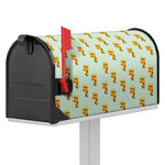 Giraffe With Glasses Pattern Print Mailbox Cover