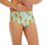 Giraffe With Glasses Pattern Print Men's Briefs