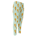 Giraffe With Glasses Pattern Print Men's Compression Pants
