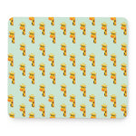 Giraffe With Glasses Pattern Print Mouse Pad