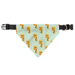 Giraffe With Glasses Pattern Print Over The Collar Dog Bandana