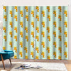 Giraffe With Glasses Pattern Print Pencil Pleat Curtains