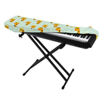 Giraffe With Glasses Pattern Print Piano Keyboard Cover