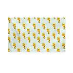 Giraffe With Glasses Pattern Print Polyester Flag