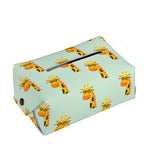 Giraffe With Glasses Pattern Print Rectangle Tissue Box Cover