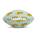 Giraffe With Glasses Pattern Print Rugby Ball