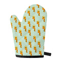 Giraffe With Glasses Pattern Print Single Oven Mitt