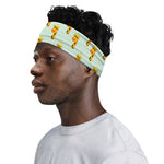 Giraffe With Glasses Pattern Print Sports Headband