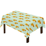 Giraffe With Glasses Pattern Print Tablecloth