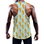 Giraffe With Glasses Pattern Print Training Tank Top