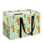 Giraffe With Glasses Pattern Print Utility Tote Bag
