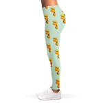 Giraffe With Glasses Pattern Print Women's Leggings