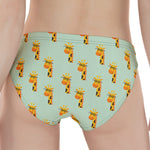 Giraffe With Glasses Pattern Print Women's Panties