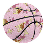 Giraffe With Scarf Pattern Print Basketball