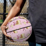 Giraffe With Scarf Pattern Print Basketball