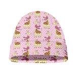 Giraffe With Scarf Pattern Print Beanie