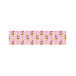 Giraffe With Scarf Pattern Print Bed Runner