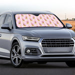 Giraffe With Scarf Pattern Print Car Windshield Sun Shade