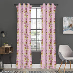 Giraffe With Scarf Pattern Print Curtain