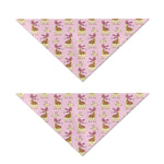 Giraffe With Scarf Pattern Print Dog Bandana