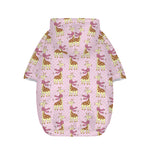 Giraffe With Scarf Pattern Print Dog Zip Up Hoodie