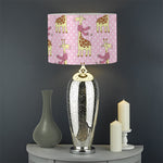 Giraffe With Scarf Pattern Print Drum Lamp Shade